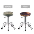 thumbnail image 4 of Salouo Puppy Lying On A Cloud Pattern Bar Stool Cushion Cover, Round Crease-Resistant Stretchy Dustproof Stool Seat Slipcover for Bar Round Chair-14 inch, 4 of 6