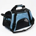 thumbnail image 3 of Pet Carrier Soft-Sided Carriers for Cat Carriers Dog Carrier for Small Medium Cats Dogs Puppies Pet Carrier Airline Approved up to 15 Lbs Cat Dog Pet Travel Carrier (Small, Blue), 3 of 6