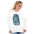 thumbnail image 3 of Together Like Moonshine and Mason Jar Women Crewneck Sweatshirt Brisco Brands S, 3 of 6