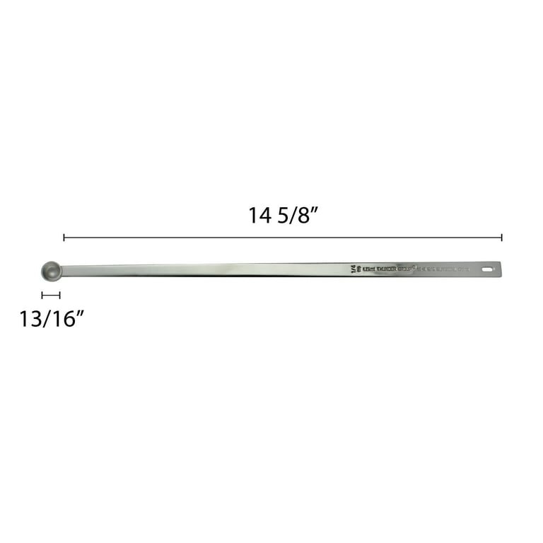 1/2 Teaspoon (2.5 Milliliters) Long Handle Measuring Spoon, 15 3/8