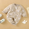 thumbnail image 2 of Combinaison Automne pour Bébés Filles Garçons Manches Longues Col Imprimé Dessin Animé Bunny, 2 of 7