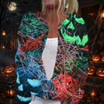 thumbnail image 2 of Halloween Sweaters for Women Funny Halloween Party Graphic Womens Sweaters Cardigan Button Knit Cropped Long Sleeve Fall Winter Trendy Comfy Cardigan Sweaters Green L, 2 of 7
