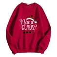 thumbnail image 4 of Fiaer Sweatshirt for Women Christmas Grandma Oversized Long Sleeve Pullover Loose Fit Crew Neck Trendy Cute Graphic Tops Red XXXL, 4 of 5
