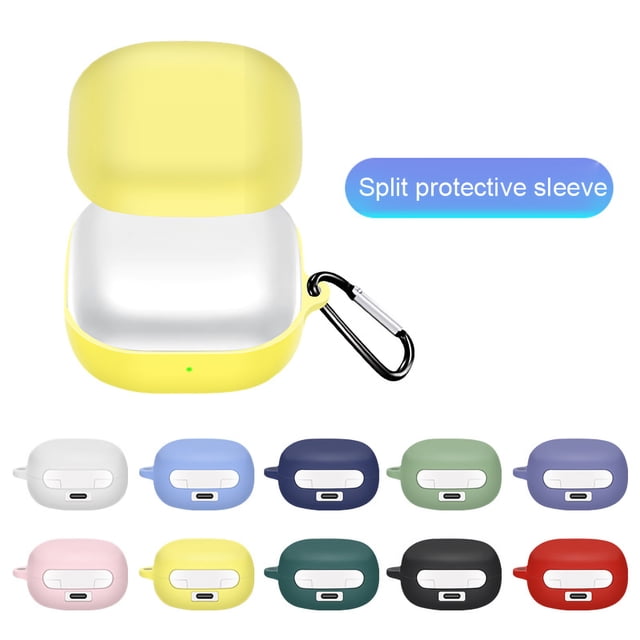 Gwong Electrónica Funda para auriculares Separa la cubierta de silicona anti-Drop Bluetooth Bluetooth con mosquetón para Samsung Galaxy Buds 2 / Live / Pro