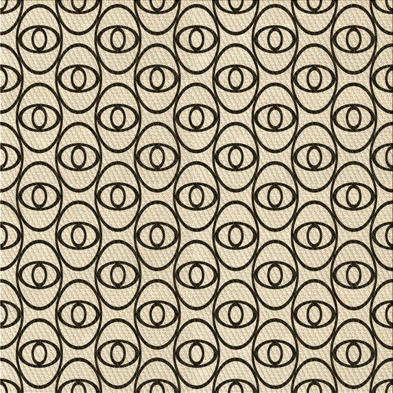 Ahgly Company Indoor Square Patterned Coffee Brown Area Rugs, 4' Square