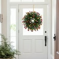thumbnail image 4 of 48cm Artificial Spring Summer Wreath - Faux Flower Greenery Wreath for Front Door/Window/Table, Seasonal Decorative Wreath for Home Party Wedding Decor, 4 of 6