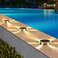 thumbnail image 1 of Fiudx Luces Solares de Suelo, Diseño de Lámpara Led de Disco, Clasificación de Impermeabilidad Ip65, Decoración de Jardín Exterior, Encendido y Apagado Automático, Material Abs Duradero, Fácil Instal, 1 of 6