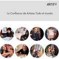 thumbnail image 4 of ARTIFY 25 Pinceles Pintura Acrilica Profesionales, Serie de Experto, Juego de Pinceles de Nylon Coreano Premium con Rollo Organizador y Esp&aacute;tula para &Oacute;leo Gouache, No se Desprend, 4 of 9