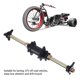 thumbnail image 3 of GO KART KIT DE ENSAMBLAJE DEL EJE VIVO TRASERO, KIT DE ENSAMBLAJE DEL EJE VIVO TRASERO GALVANIZADO DE 650 MM DE DIÁMETRO ATV, 3 of 7