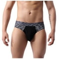 thumbnail image 1 of Felwors Mens Hip Lifting Sexy Pure Color Cool And Fun Mens Breathable Panties, 1 of 8
