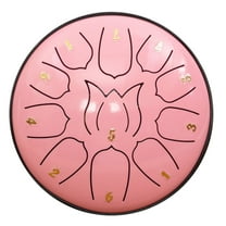 Steel Tongue Drum 6 Inch 11 Tone | Handpan Percussion Instrument | Carbon Steel Meditation Drum | Portable Lotus Drum | Relaxation & Yoga | Includes 1 Drum | 6.49 x 1.95 in