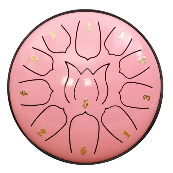 Leutsin Steel Tongue Drum,6 Inch 11 Notes Hand Drums with Bag Sticks Music Book, Sound Healing Instruments for Musical Education Entertainment Meditation Yoga Chakra ,Gift for Families