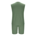thumbnail image 6 of GERsome Men's Tracksuits 2 Piece Sleeveless Crewneck Tank Tops and Shorts Sets Summer Athletic Running Gym Workout Loungewear for Men M-3XL, 6 of 6