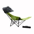 thumbnail image 3 of Silla reclinable de camping, silla reclinable portátil, silla de playa para camping, jardín y picnics. verde, 3 of 8