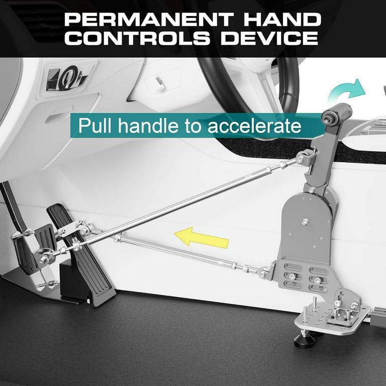 OceanicEcho Handicap Driving Hand Controls, CNC-Machined Push/Pull