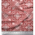 thumbnail image 1 of Soimoi Cotton Duck Fabric Floral & Filigree Damask Decor Fabric Printed Yard 56 Inch Wide, 1 of 1