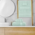 thumbnail image 4 of GLAMBURG Ultra Soft 8-Piece Towel Set - 100% Pure Ringspun Cotton, Contains 2 Oversized Bath Towels 27x54, 2 Hand Towels 16x28, 4 Wash Cloths 13x13 - Ideal for Everyday use, Hotel & Spa - Sea Green, 4 of 7