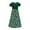 Green1, variant on Isvgxsz New Party Dresses for Girls Girl'S Short Sleeve Floral Print Loose Casual Long Maxi Dress with Pockets 4-14 Years Girls Casual Dresses Blue