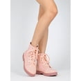 thumbnail image 6 of Women Glitter Encrusted Lace Up Combat Bootie - IA26 By Cape Robbin Collection, 6 of 6