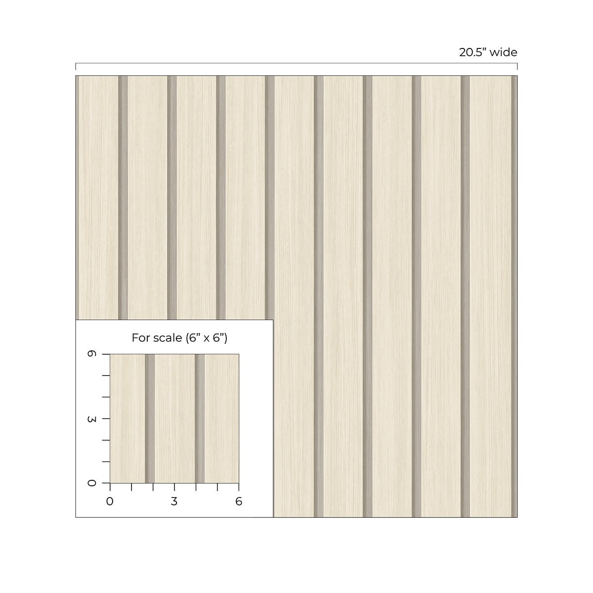 Stacy Garcia Home Faux Wooden Slats Peel and Stick Wallpaper