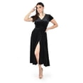 thumbnail image 1 of Vestido envolvente de terciopelo Roman Fashion /Juvenil, 3836 (Negro) negro M, 1 of 6