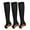 Black Brown, variant on 3 Pairs Open Toe Medical Sport Compression Socks - 15-20mmhg Graduated Knee-High Support for Men & Women, Ideal for Soccer, Running, and Nurses
