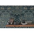 thumbnail image 7 of NextWall  Victorian Garden Floral Peel and Stick Wallpaper 20.9 in. W x 18 ft. L - Aegean Blue & Warm Stone, 7 of 7