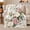Off White Roses, variant on Soft Pink Rose Bouquets With Green Foliage, Cozy Flannel Blanket with Romantic Floral Watercolor Print, Housewarming Gift for Rose Garden Enthusiasts, Home Decor for Bedroom and Living Room
