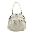 thumbnail image 1 of keepw Bucket Bag With Built-in Large Capacity In Stylish Waterproof Polyester Crossbody Bag Shoulder Bag white, 1 of 6