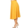thumbnail image 2 of Women's Casual Basic Plus Size High Waist A-Line Mid-Length Skirt, 2 of 6