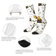 thumbnail image 3 of Xecao Honey Bee Insect Pattern Sport Socks for Women and Men Crew Socks Sporty Calf Socks Casual Socks, 3 of 6