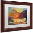 thumbnail image 2 of Trademark Fine Art "Hawaiian Coastal Sunset" Canvas Art by Manor Shadian, White Matte, Wood Frame, 2 of 4
