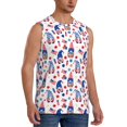 thumbnail image 2 of Balery 4th Of July Camisetas sin mangas para hombre, absorbe la humedad y protege contra el mal olor.-Large, 2 of 7