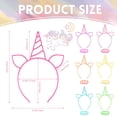 thumbnail image 2 of Diademas de unicornio Zddaoole de plástico para niñas, 24 unidades, 2 of 7