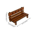 thumbnail image 2 of FOMIYES 2Pcs Micro Garden Bench Wood Light Brown Doll House Accessory Photography, 2 of 8