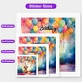 thumbnail image 5 of Happy Birthday to Dachshund Kitten Party Balloons Cake Vinyl Sticker Wiener Dog Lover Gifts Idea Waterproof Decal Art Decor - 00027, 5 of 5