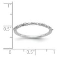 thumbnail image 3 of 14K White Gold Ring Band Diamond Round Baguette, Size 5, 3 of 3