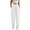 White, variant on Summer Pants for Women High Waisted Pants Casual Basic Elastic Trousers Workout Solid Joggers With Pockets Womens Stretch with Pockets Tall for Women Fashion Sweatpants Investments Womens Coffee S