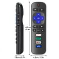 thumbnail image 3 of Ustris 2 pack Replacement Remote Control Only for Roku TV, Compatible for TCL Roku/Hisense Roku/Onn Roku/Sharp Roku/Element Roku/Westinghouse Roku/Philips Roku Smart TVs (Not for Roku Stick and Box), 3 of 6