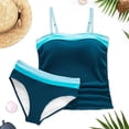 thumbnail image 5 of Women Tummy Control One Piece Swimsuits Strapless Bandeau Bathing Suits Slimming Halter Swimwear, 5 of 7