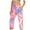 Pink, variant on Fesfesfes Fashion Women Pant Tie-dyed Drawstring Cropped Casual Trendy Trousers Under $10