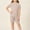 Pink, variant on Boys Girls Classic Outfit Set Solid Ribbed Crew Neck Short Sleeve Top Short Pant Thin Air Wear Toddler Set for 1-7 Years