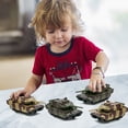 thumbnail image 4 of Godderr Kids Baby Toys 5PCS Kids Pull Back Tank Toys Diecast Tank Military Toys in Plastic Colors for Toddler Boy Toys, 4 of 6