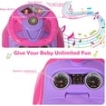thumbnail image 6 of Costway Plays Music Kid Push & Pedal Ride-On, PP Iron Pink, 35.00 x 17.00 x 33.00 Inches, 6.5 lbs, 6 of 12