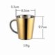 thumbnail image 2 of Gold Stainless Steel Coffee Cup with Handle, 300ml Capacity, 2 of 5