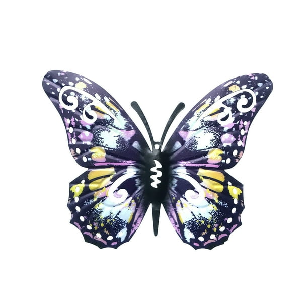 Jardín Mariposa Arte Jardín al aire libre Patio trasero Metal Animal Decoración Regalo Wmkox8yii fhajkh939