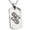 Silver, variant on Stainless Steel Illusionism Magic Rune Engraved Dog Tag Pendant Necklace