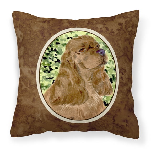 Cocker Spaniel Fabric Decorative Pillow