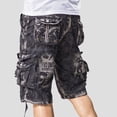 thumbnail image 2 of Pantalones cortos de camuflaje para hombre, estilo cargo, para senderismo, de combate, de camuflaje, estilo bermudas, de diseñador, de moda, elásticos, de algodón de lujo, holgados, 2024, 2 of 5