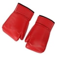 thumbnail image 4 of 1 par de guantes de boxeo de entrenamiento unisex para adultos, Free Fight Sanda Muay Thai, 10 oz, color rojo, 4 of 14